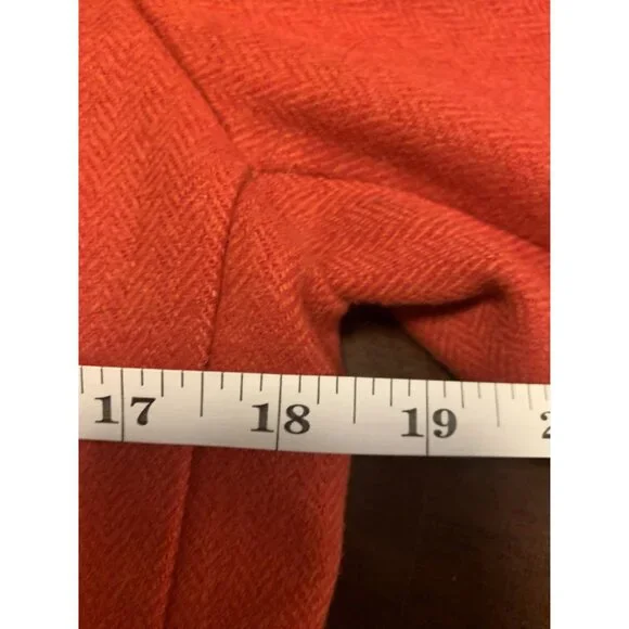 J. Crew Orange Cropped School Boy Blazer Size S - Picture 6 of 9
